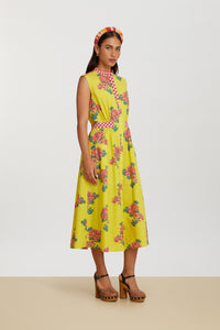 RECO PRIX : 165 // Blumen Dress Kimono Crisantemo Lemon
