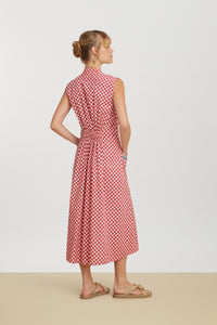 RECO PRIX : 165 // Blumen Dress Saheli Checks Peach