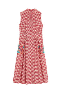 RECO PRIX : 165 // Blumen Dress Saheli Checks Peach