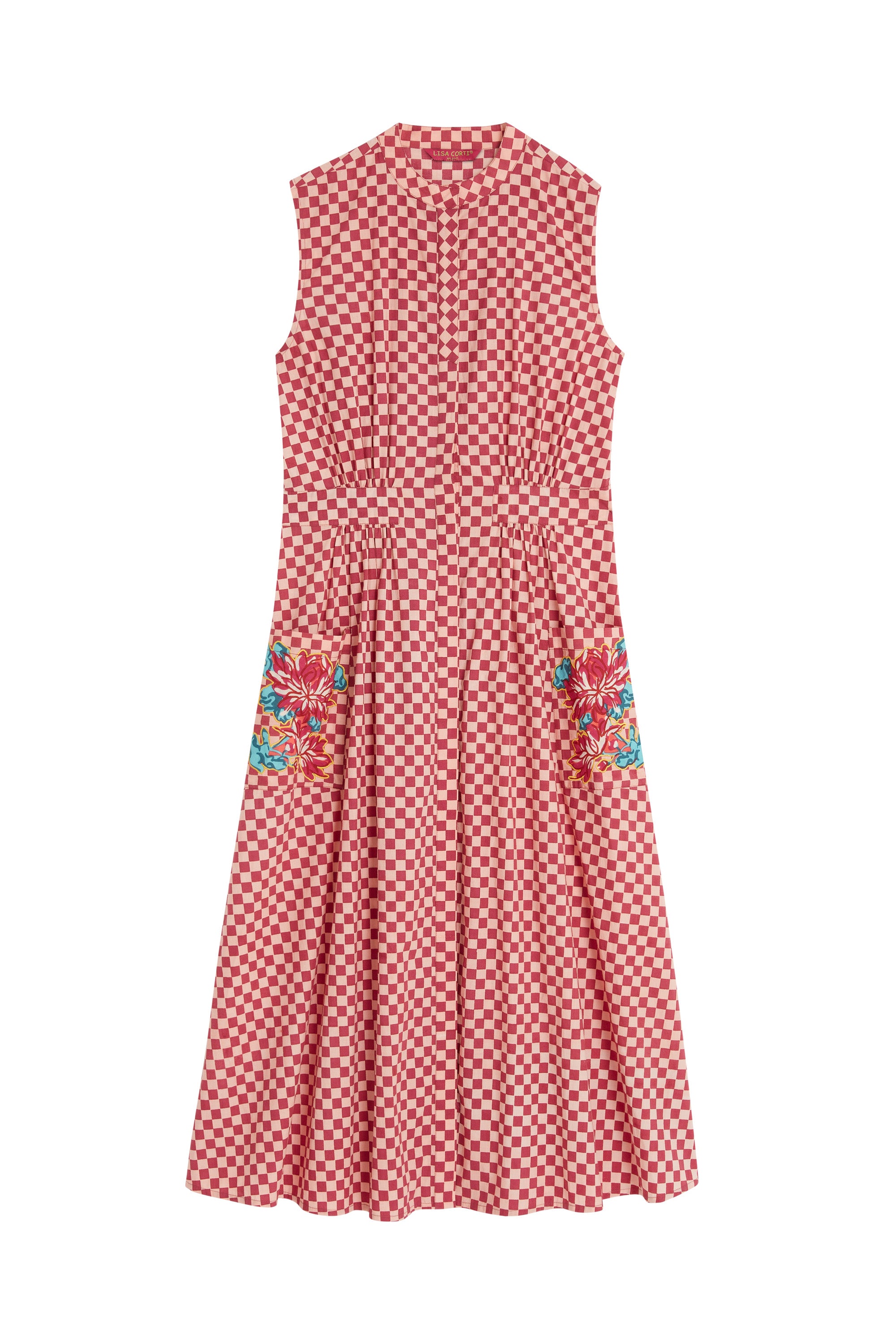 RECO PRIX : 165 // Blumen Dress Saheli Checks Peach