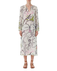 Giada Long Caftan - Blue