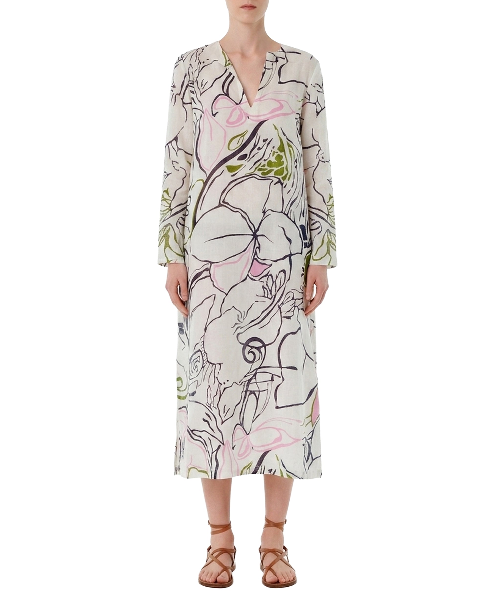 Giada Long Caftan - Blue