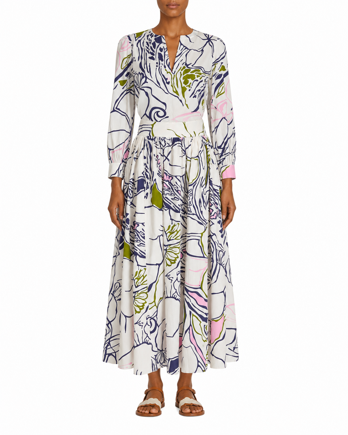 Ombretta maxi skirt - Blue