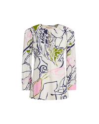 Kate blouse with tunisian collar - Blue