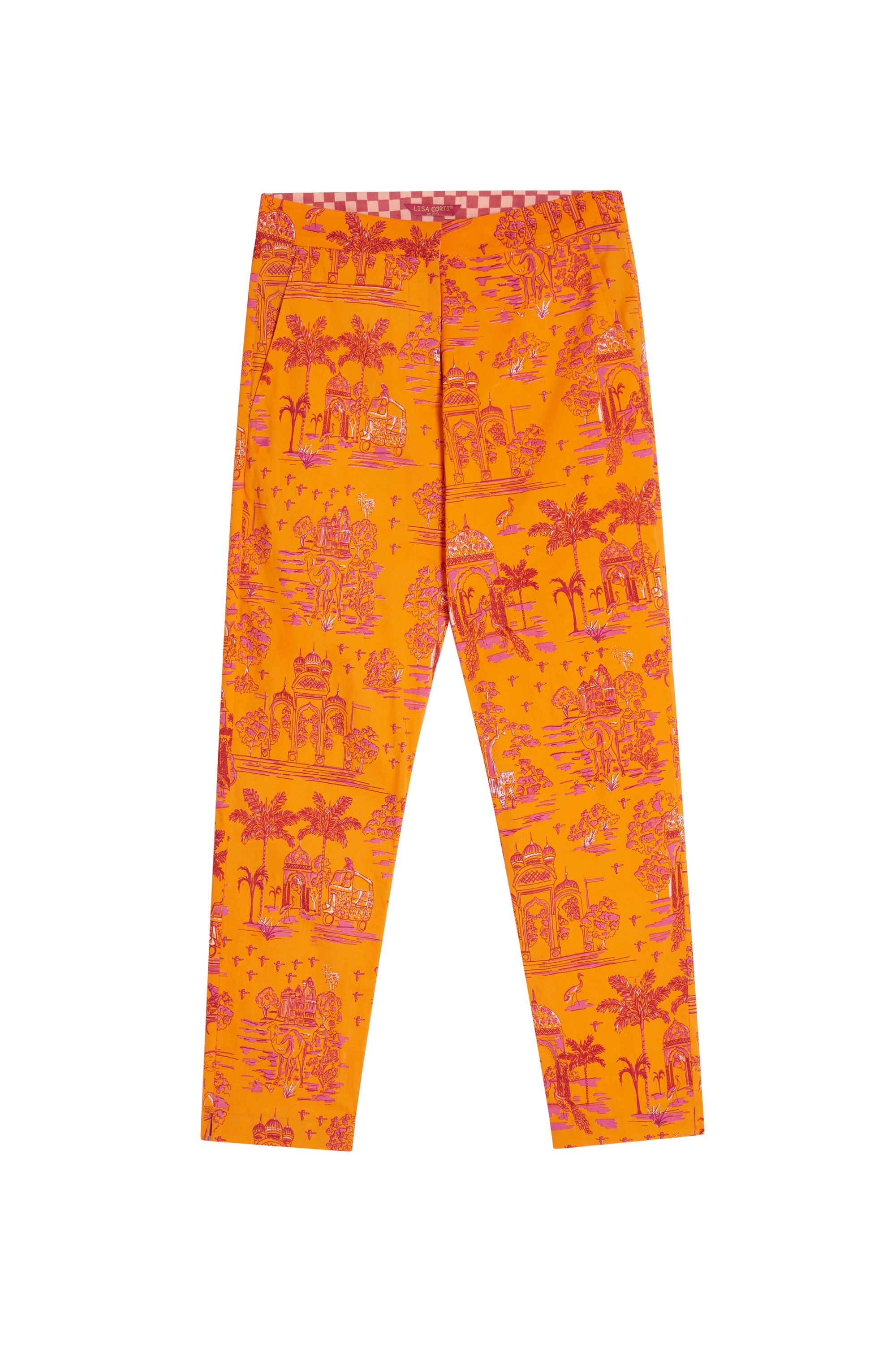 RECO PRIX : 155 // Capri Pant Toile De Jouy Orange