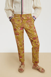 RECO PRIX : 155 // Capri Pant Toile De Jouy Chutney