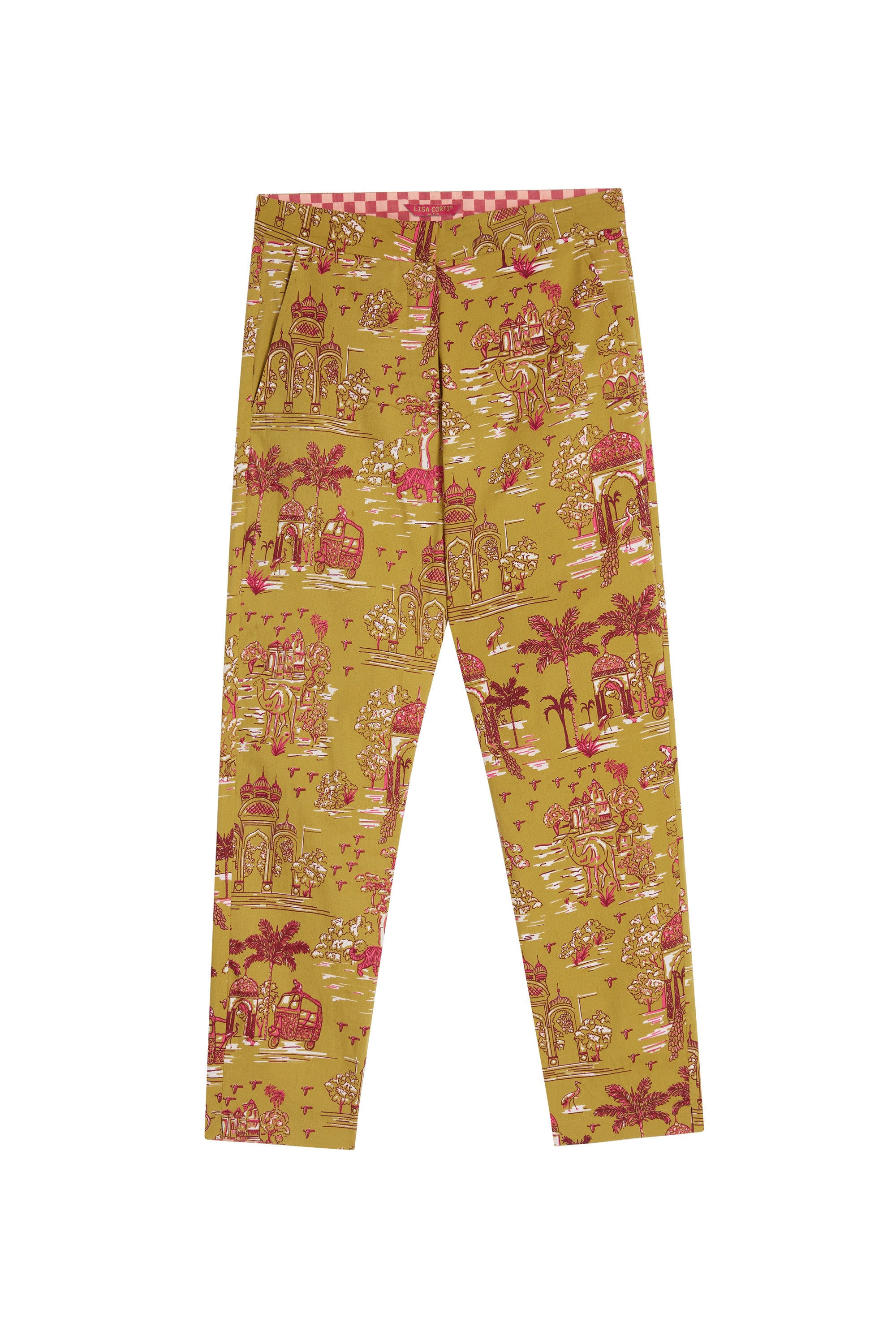 RECO PRIX : 155 // Capri Pant Toile De Jouy Chutney