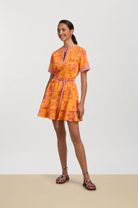 RECO PRIX : 185 // Cherry Dress Toile De Jouy Orange
