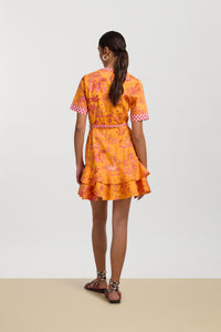 RECO PRIX : 185 // Cherry Dress Toile De Jouy Orange