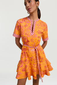 RECO PRIX : 185 // Cherry Dress Toile De Jouy Orange