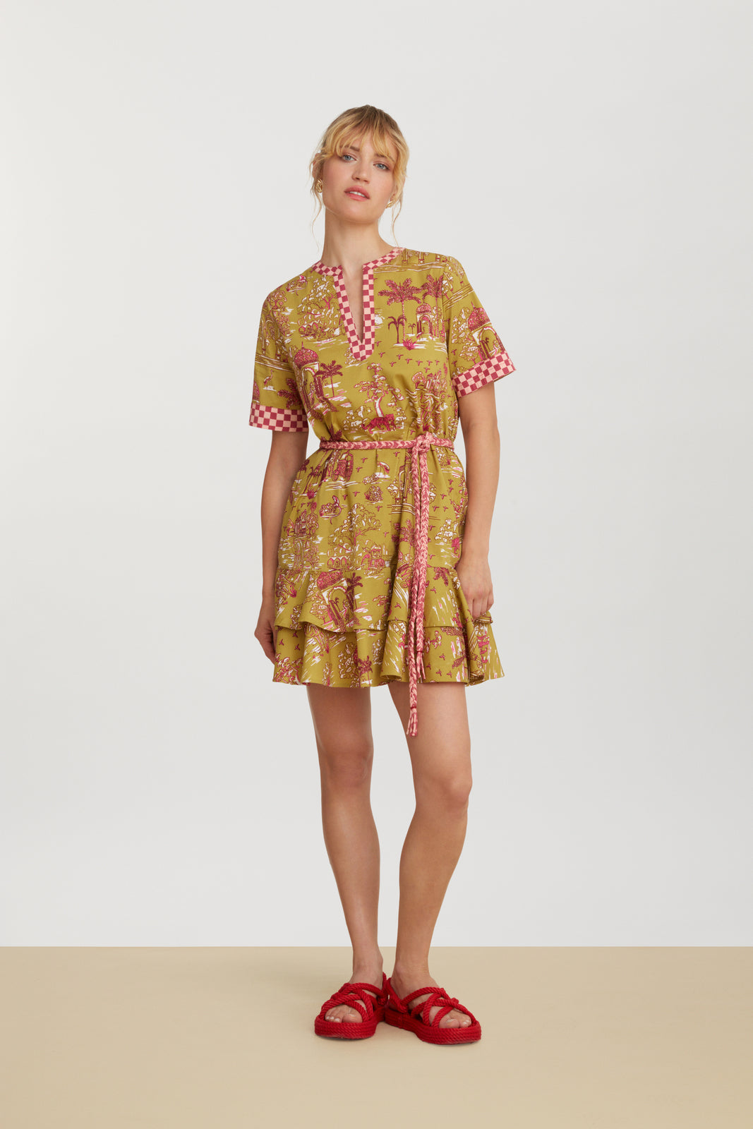 RECO PRIX : 185 // Cherry Dress Toile De Jouy Chutney