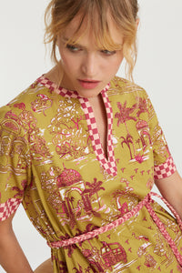 RECO PRIX : 185 // Cherry Dress Toile De Jouy Chutney