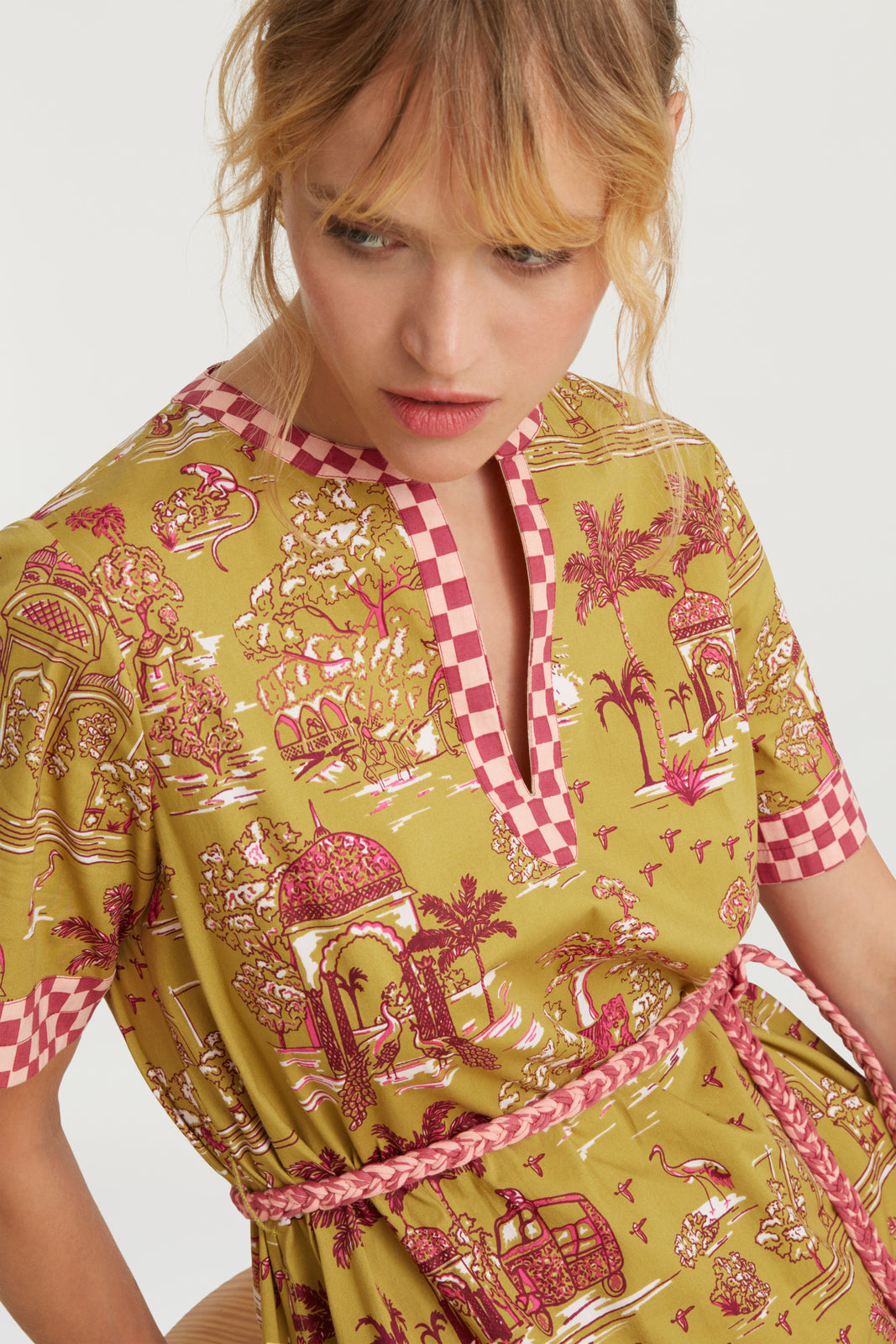 RECO PRIX : 185 // Cherry Dress Toile De Jouy Chutney