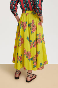 RECO PRIX : 152,5 // Circle Skirt Kimono Crisantemo Lemon