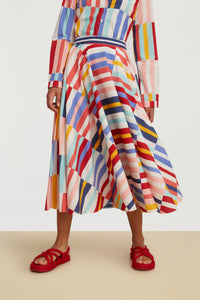 RECO PRIX : 152,5 // Circle Skirt Niagara Stripes Multicolor