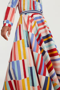 RECO PRIX : 152,5 // Circle Skirt Niagara Stripes Multicolor