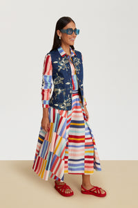RECO PRIX : 152,5 // Circle Skirt Niagara Stripes Multicolor