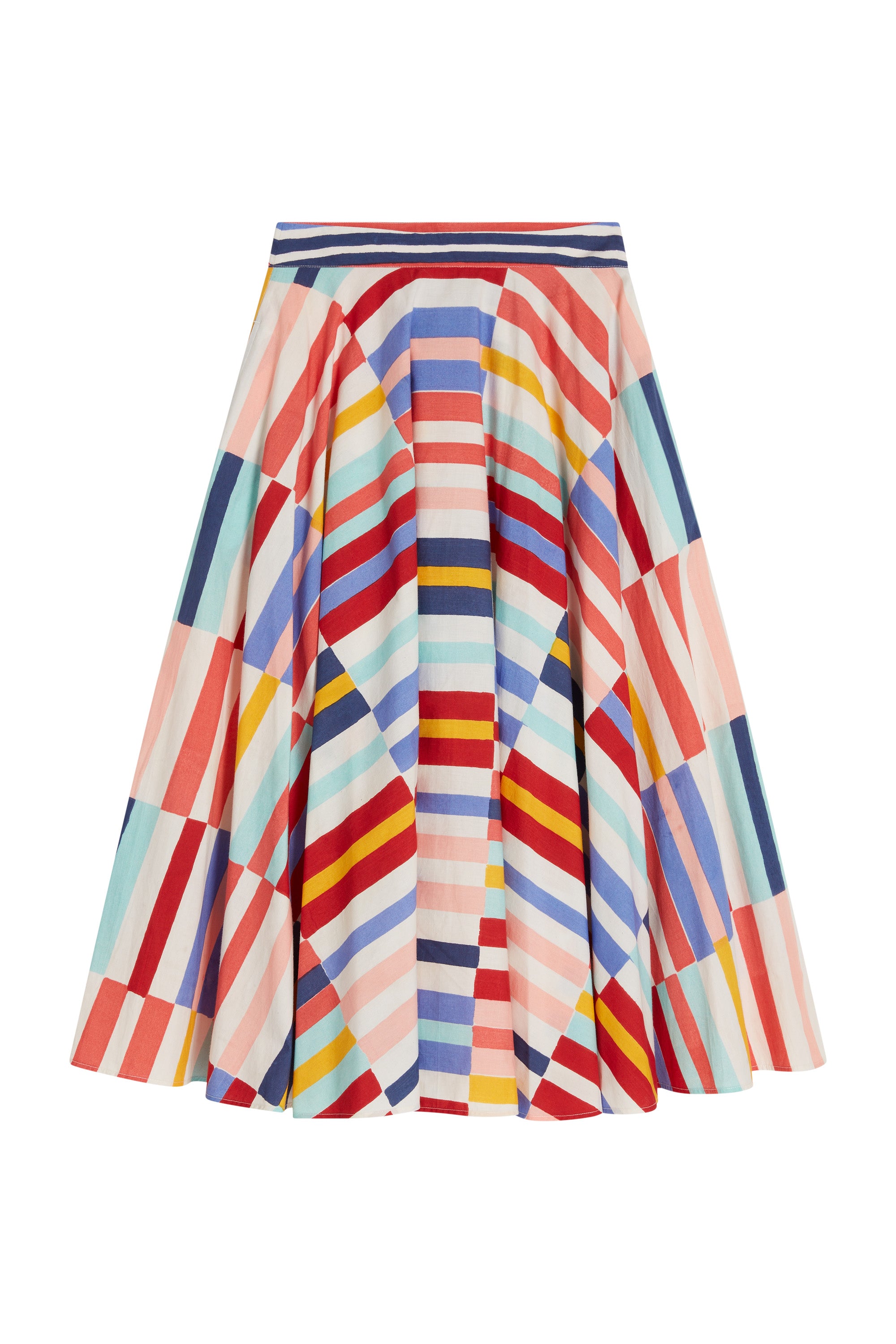 RECO PRIX : 152,5 // Circle Skirt Niagara Stripes Multicolor