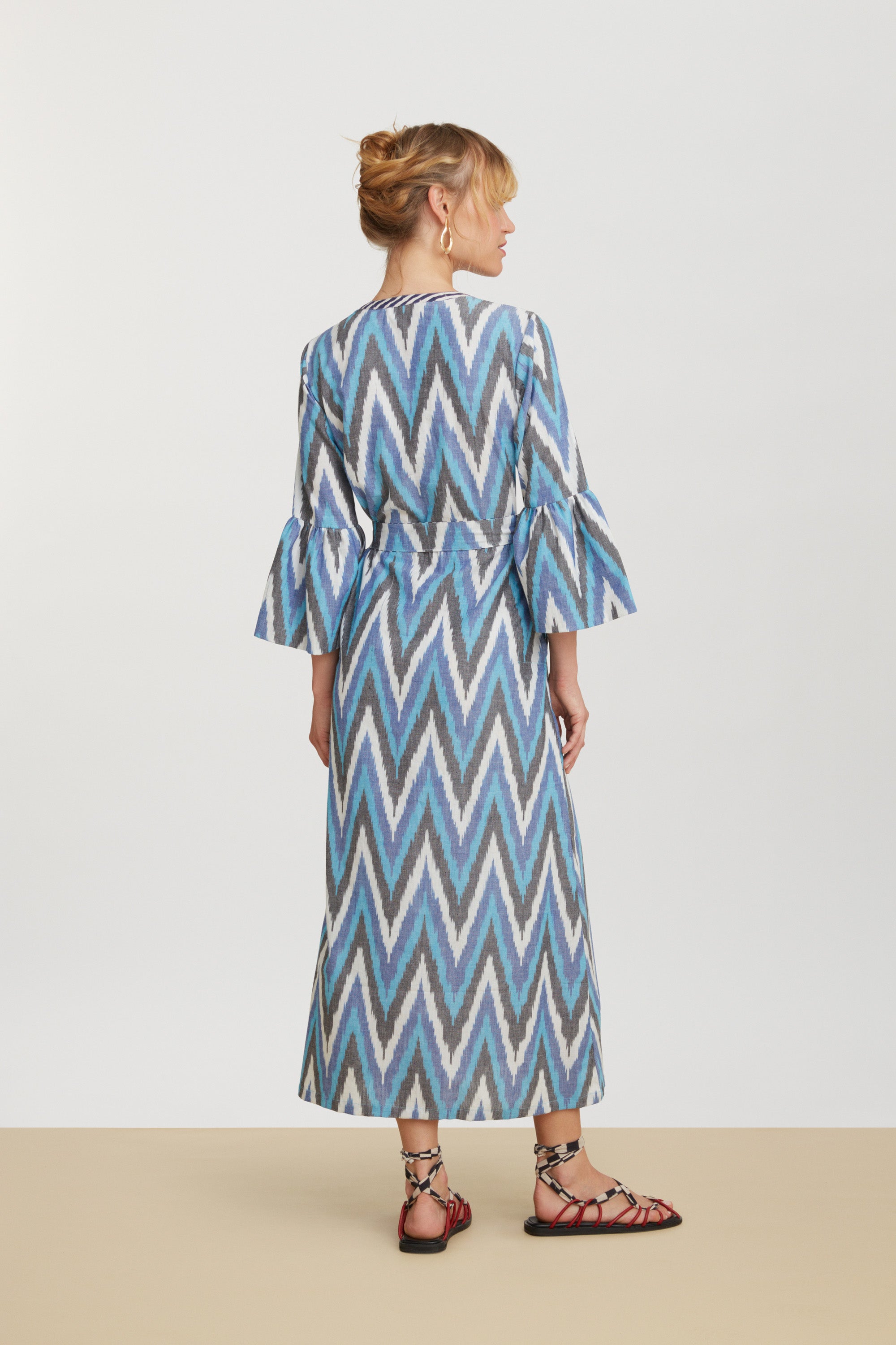 RECO PRIX : 160 // Ethesian Dress Saheli Ikat Indigo