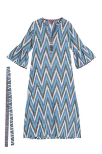 RECO PRIX : 160 // Ethesian Dress Saheli Ikat Indigo