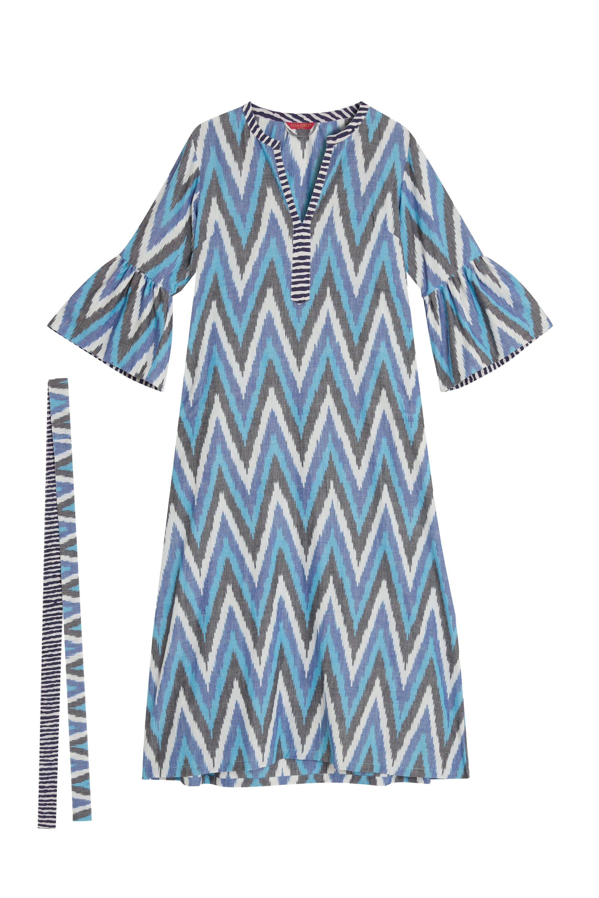 Etheesian long cotton dress - Neutral