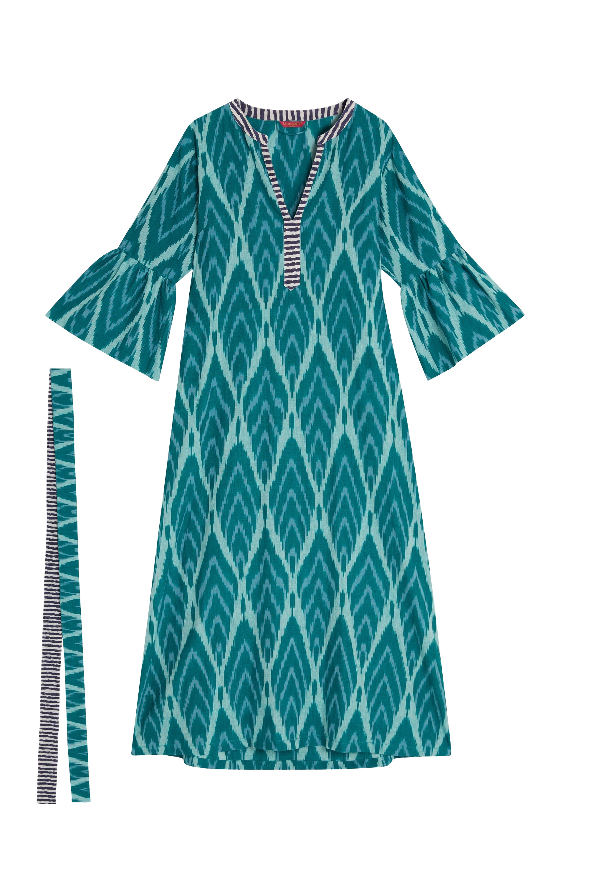Etheesian long cotton dress - Green