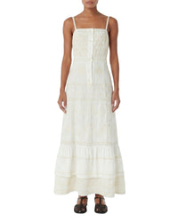 Robe longue Indah en lin - Ivory
