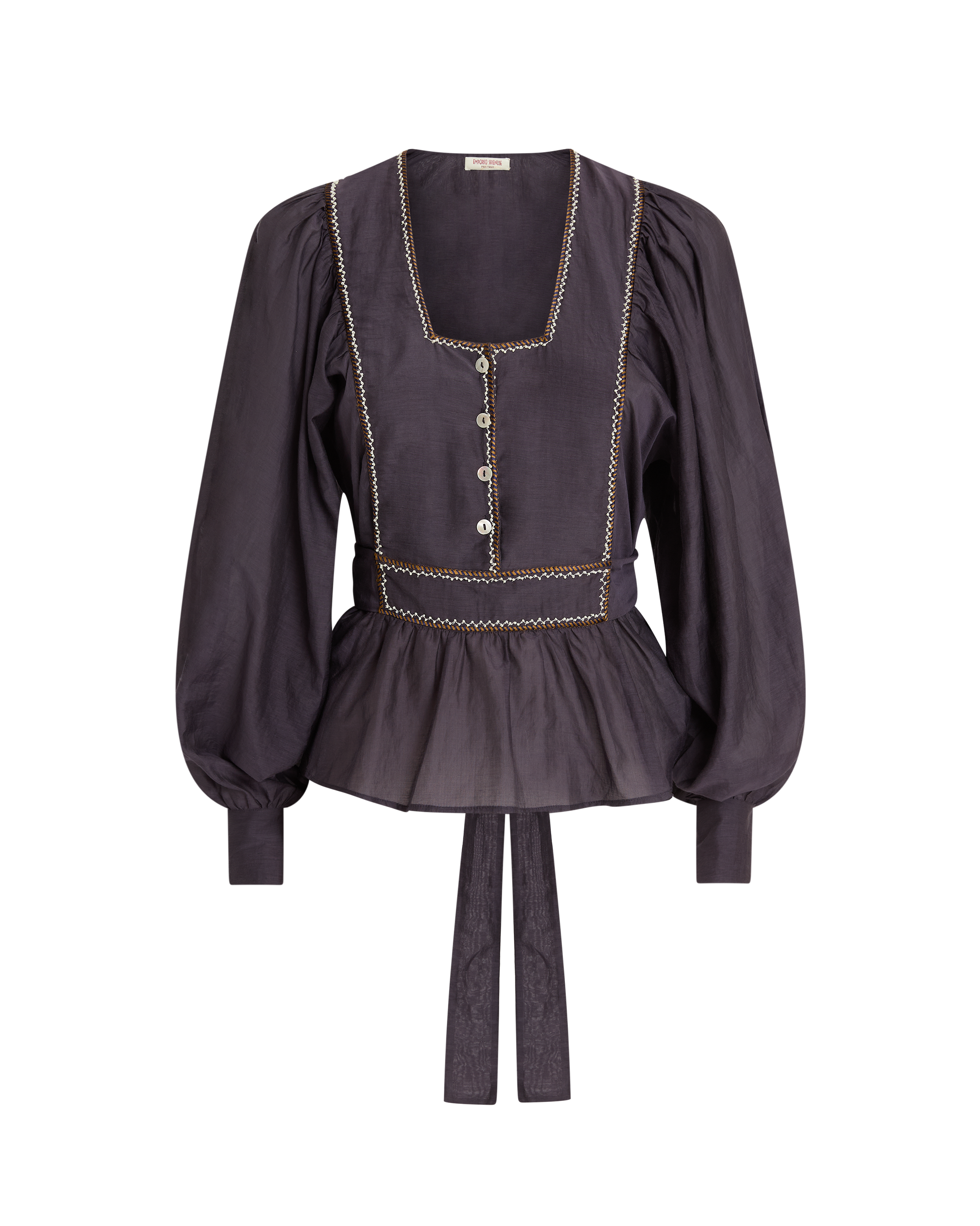 Paule silk blouse - Blue