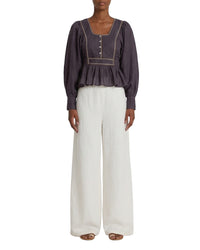 Paule silk blouse - Blue