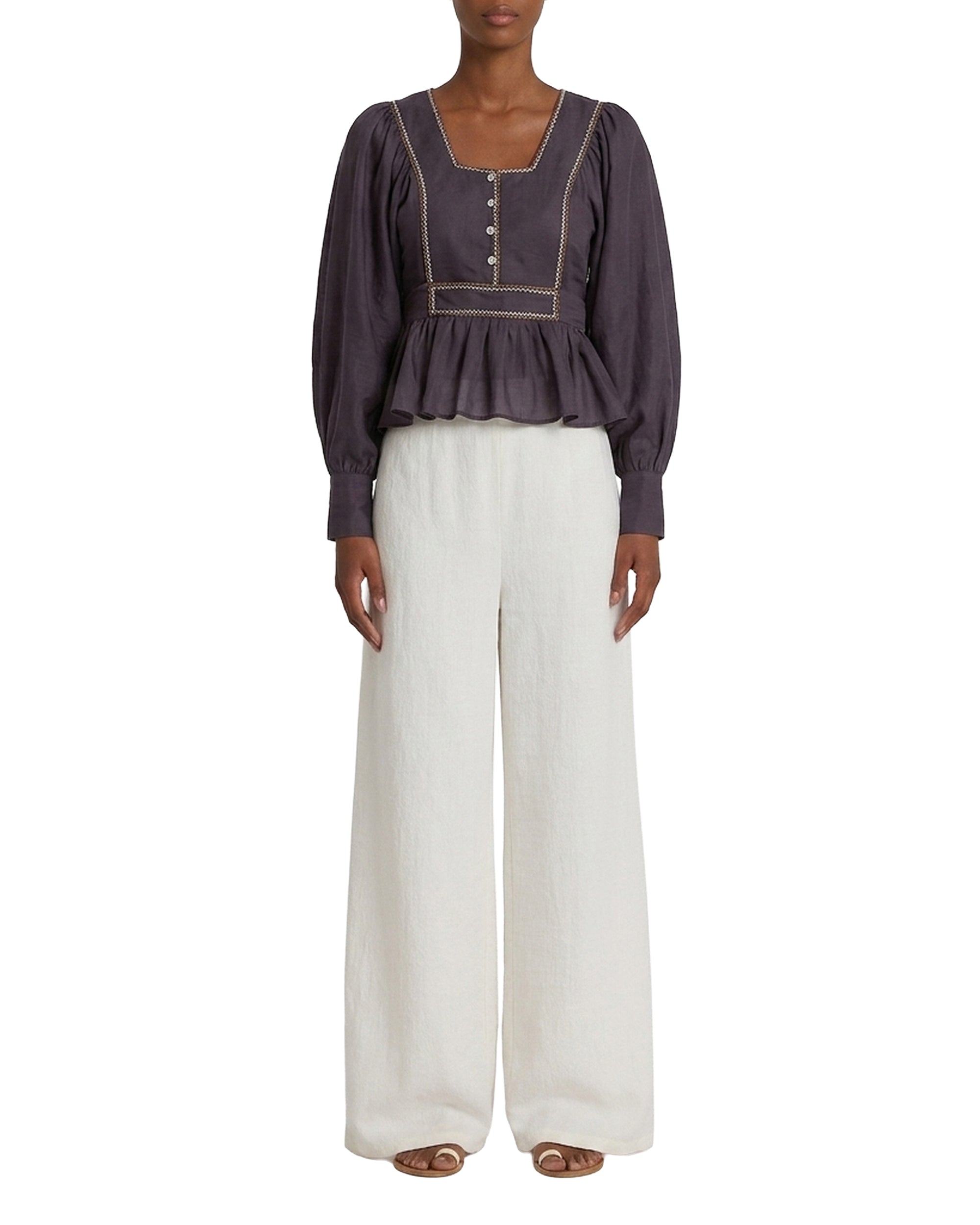 Paule silk blouse - Blue