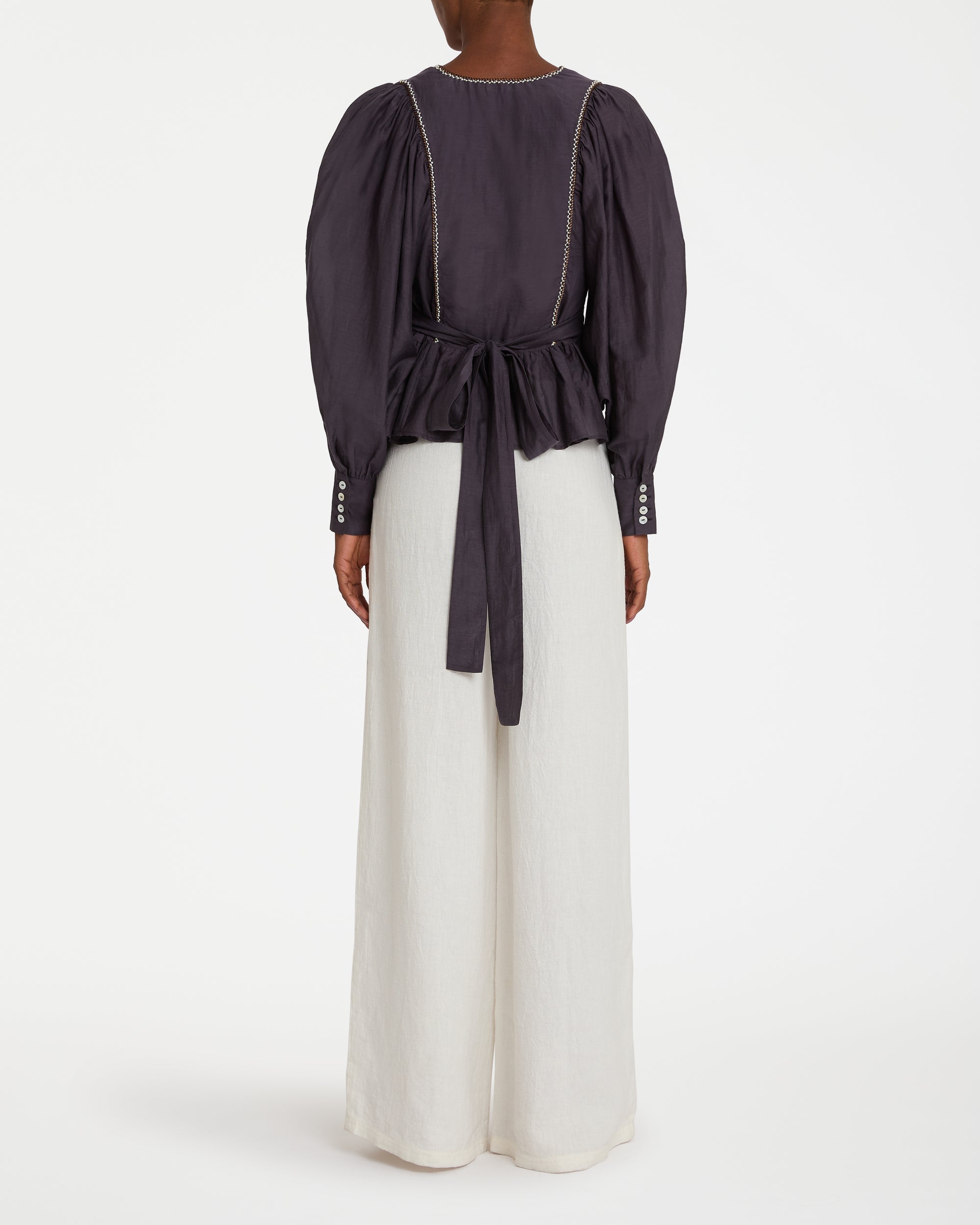 Paule silk blouse - Blue