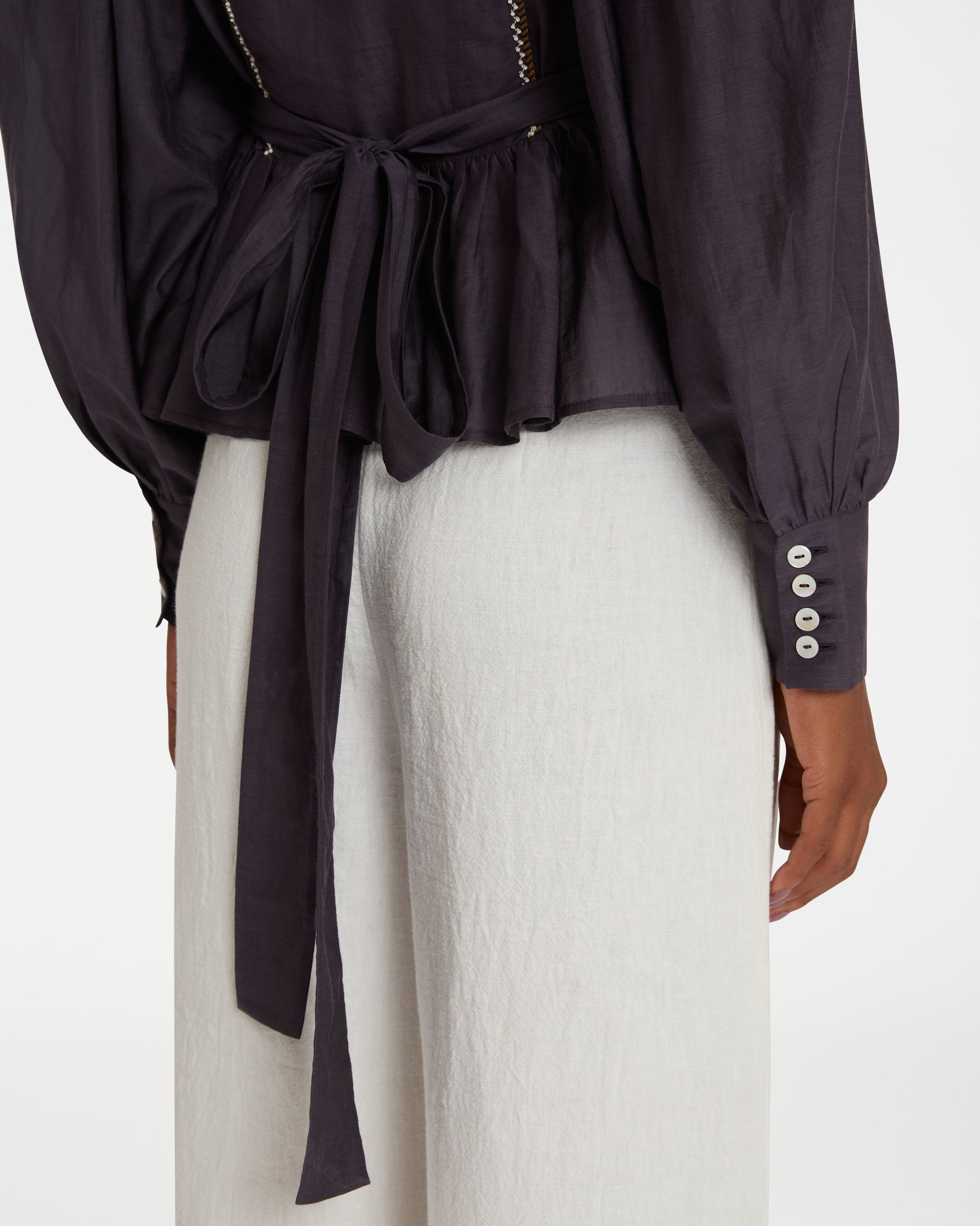 Paule silk blouse - Blue