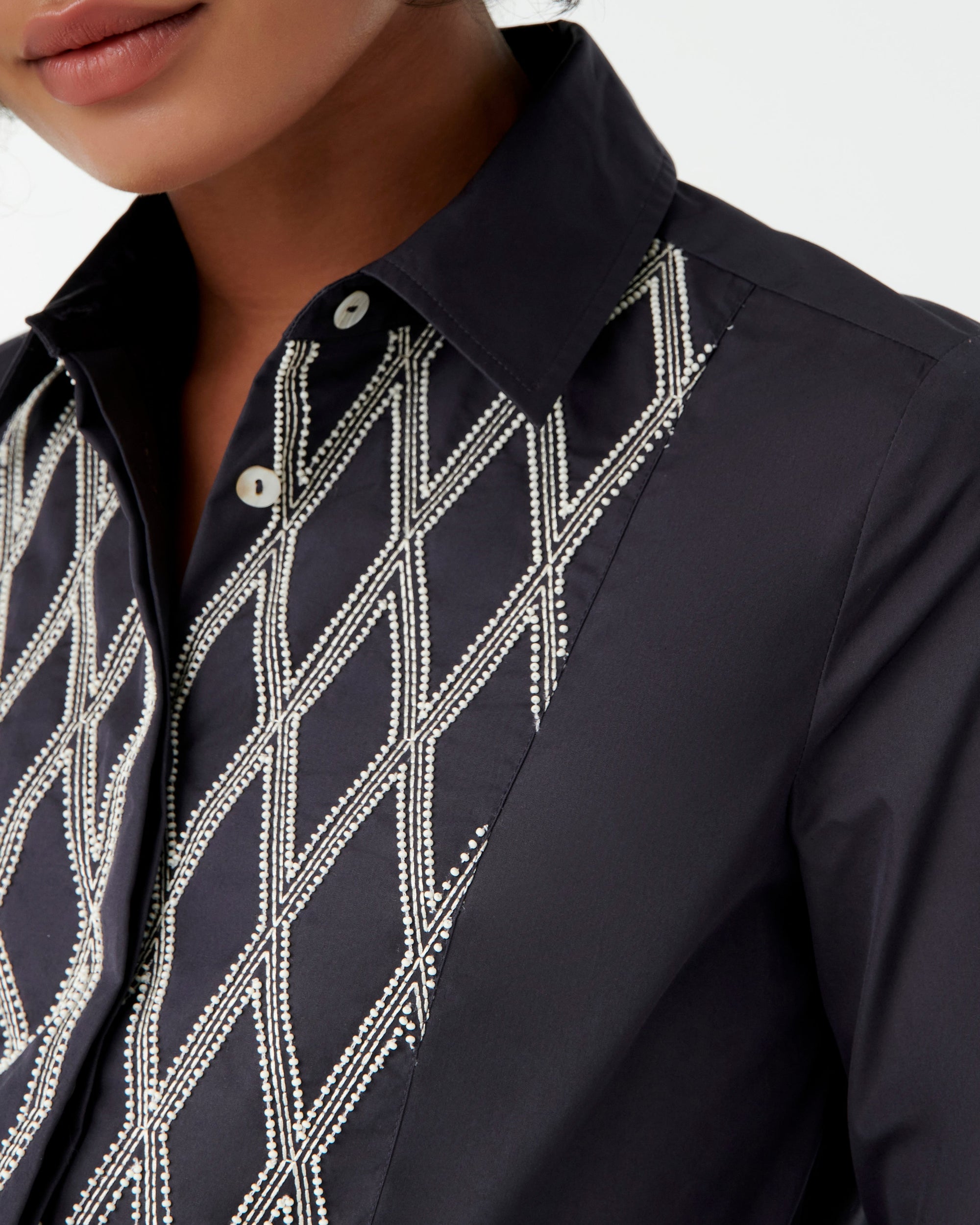 Chemise Cassandra en lin - Blue