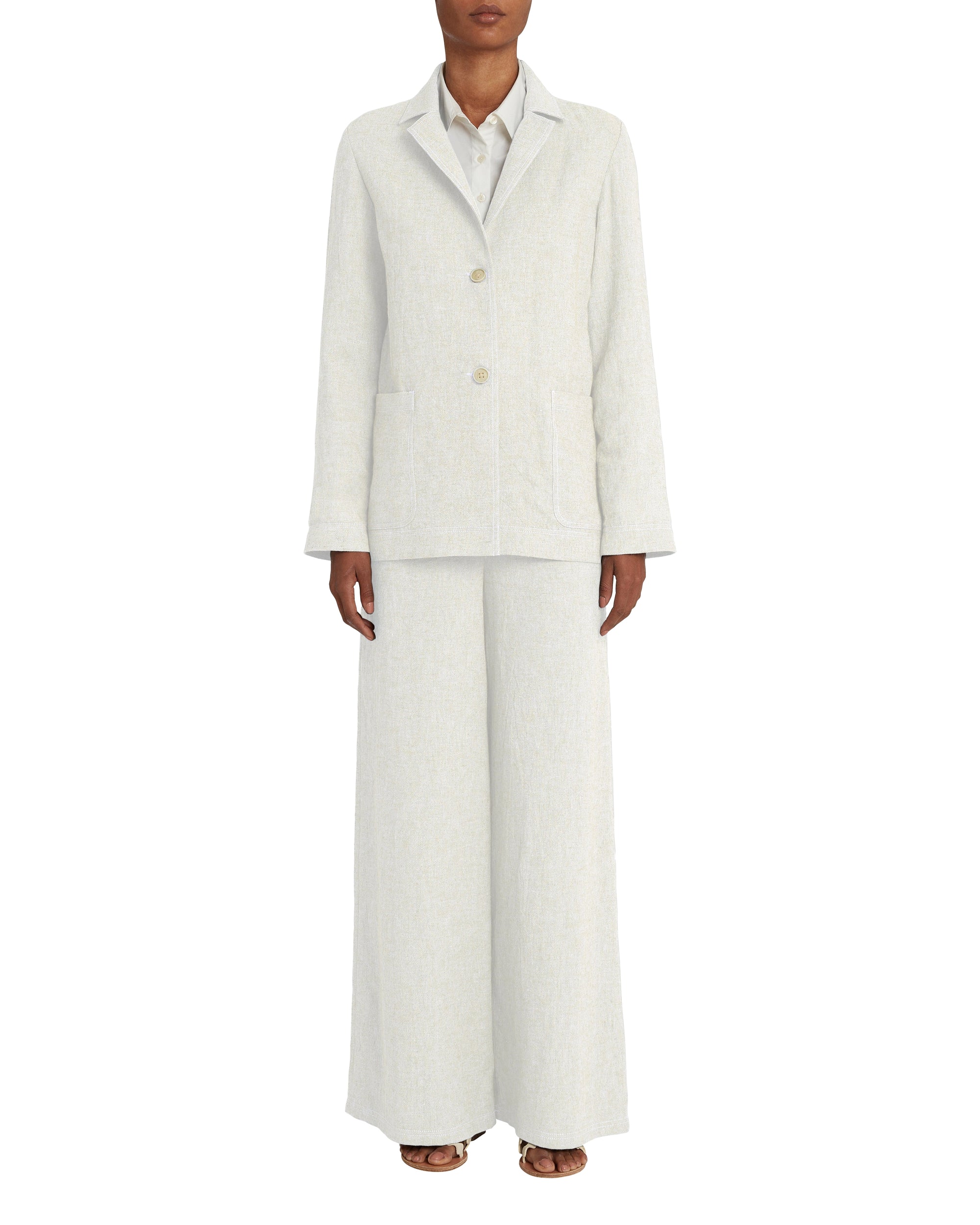 Veste Grace en soie - Ivory