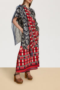 Guava cotton kaftan - Red