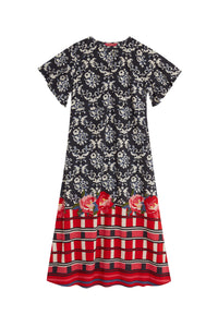 Guava cotton kaftan - Red