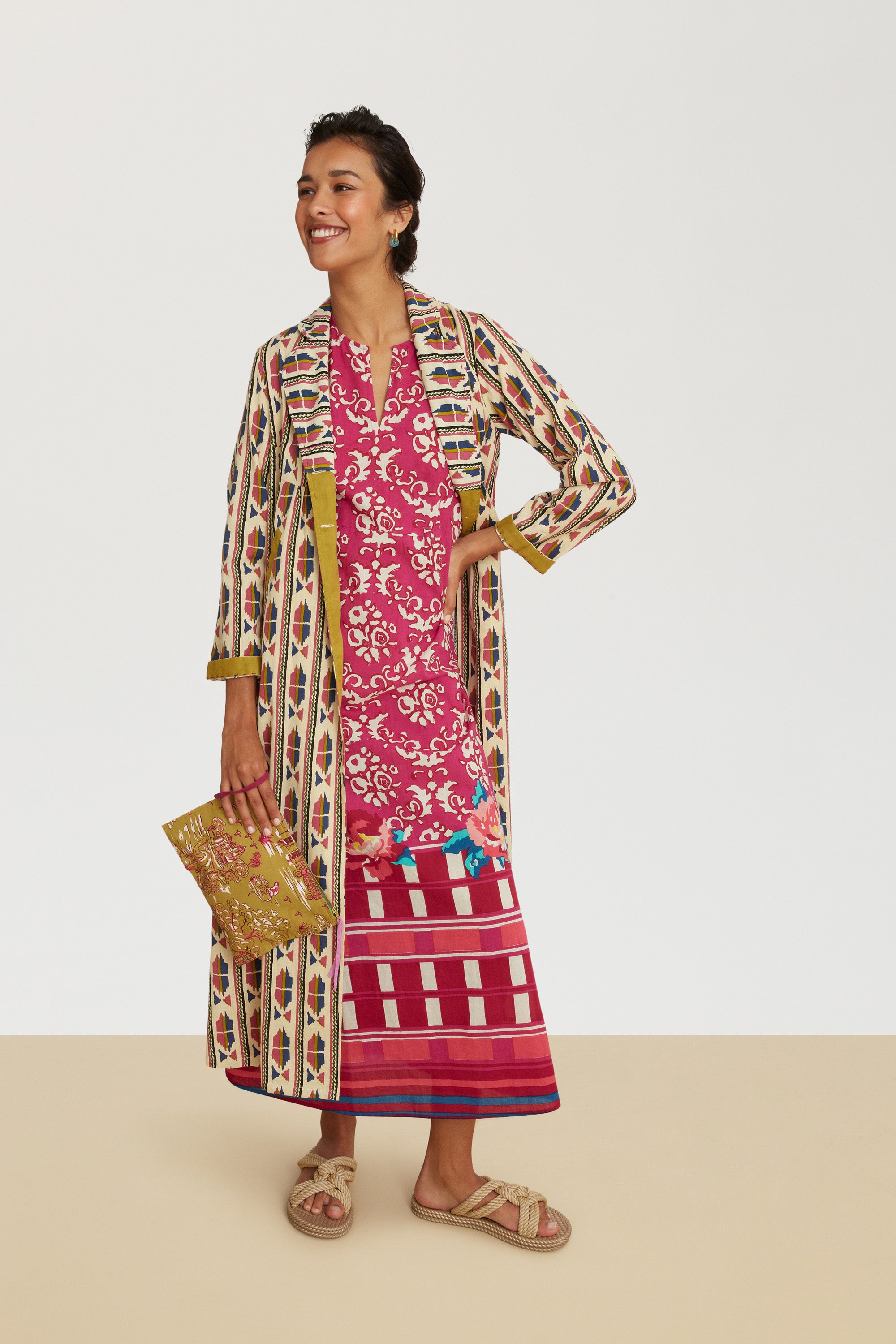 RECO PRIX : 135 // Guava Kaftan Ramasita Fuchsia