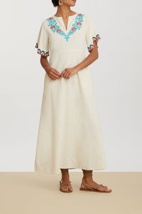 Guava cotton kaftan - Neutral