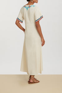 Guava cotton kaftan - Neutral