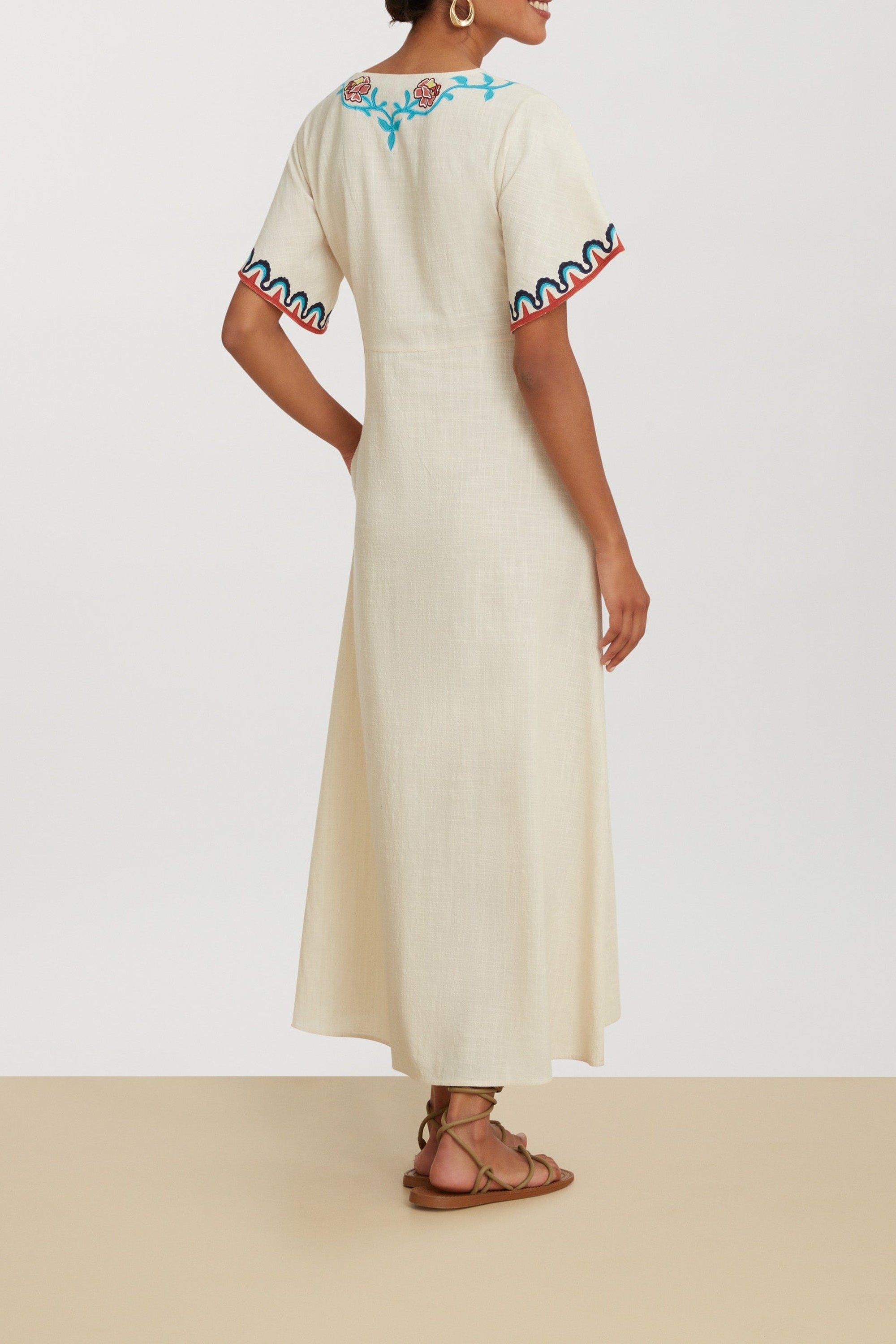 Guava cotton kaftan - Neutral