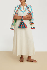Guava cotton kaftan - Neutral