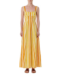 Robe longue Azzurra en lin - Mango