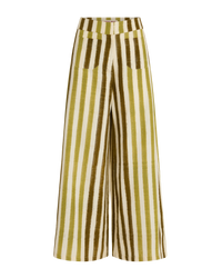 Adele trousers in linen - Kiwi