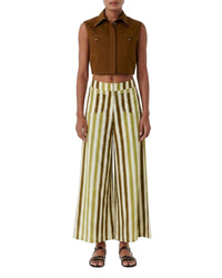 Adele trousers in linen - Kiwi