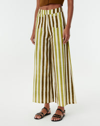 Adele trousers in linen - Kiwi