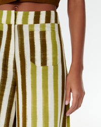 Adele trousers in linen - Kiwi