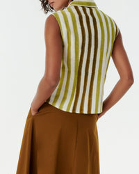 Top Ylenia en soie - Kiwi