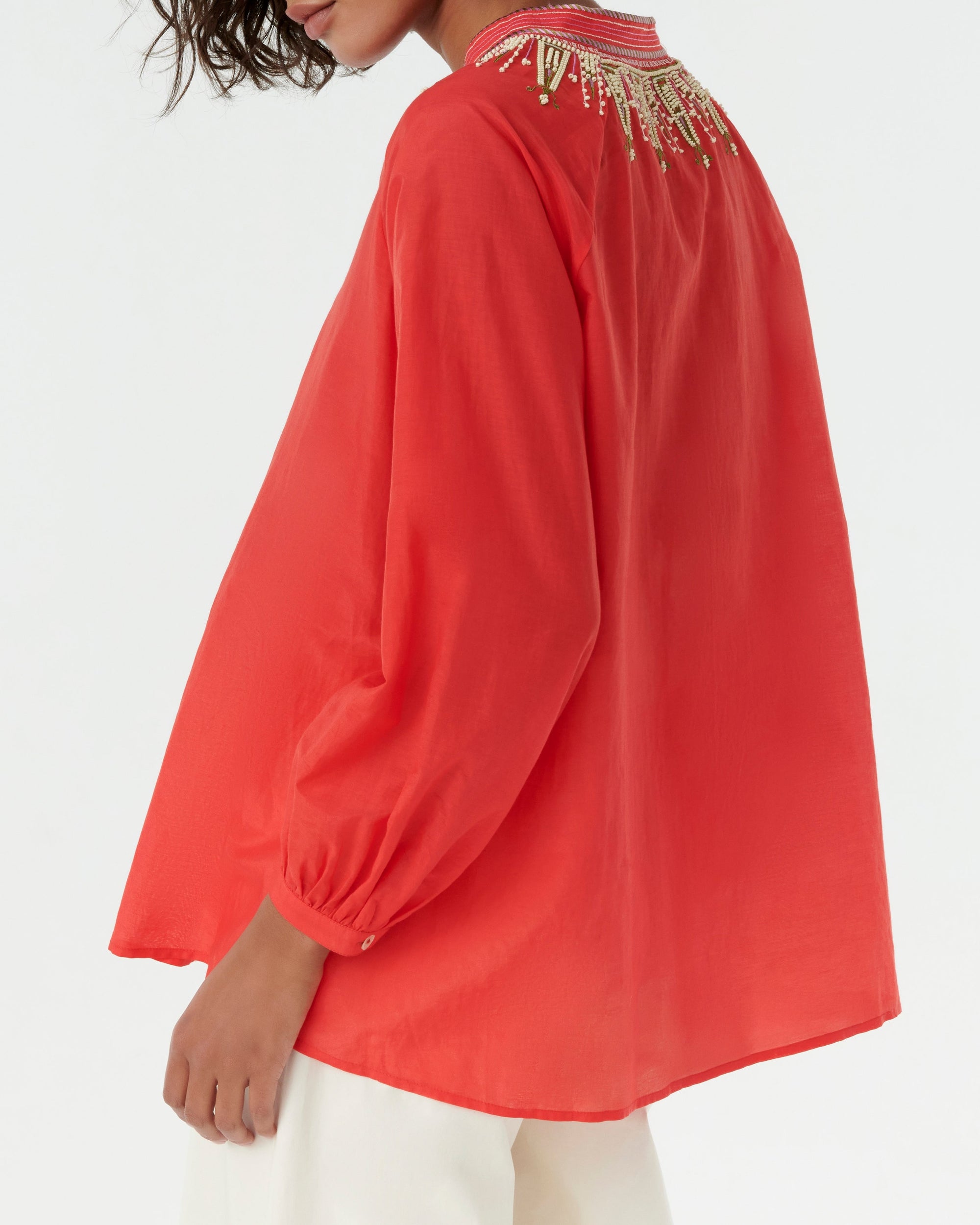 Blouse Ilizia en lin - Red