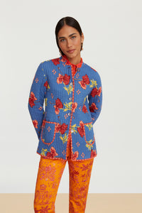 RECO PRIX : 245 // Reversible Jhodpuri Jacket Ibisco Royalblue