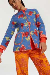 RECO PRIX : 245 // Reversible Jhodpuri Jacket Ibisco Royalblue